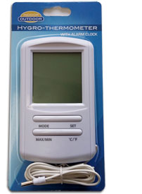 Digital Two Zone Probe Thermometer For Indoor Greenhouse