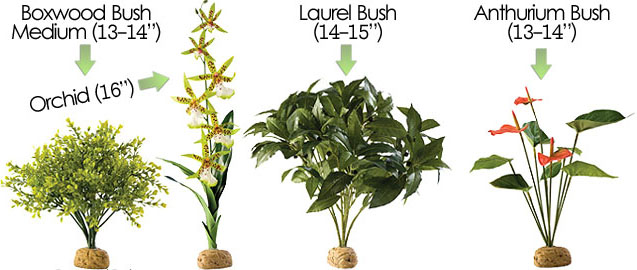 reptile artificial plants