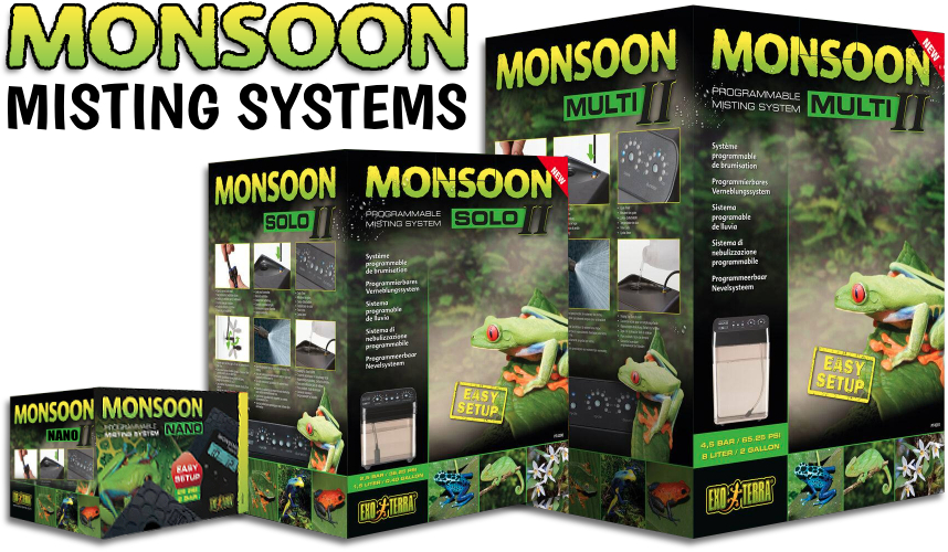 Exo Terra Monsoon Misting Systems For Bioactive Terrariums
