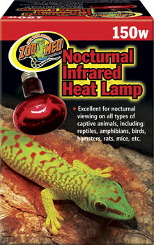 Zoo Med Red Nocturnal Heat Lamp For Live Vivariums
