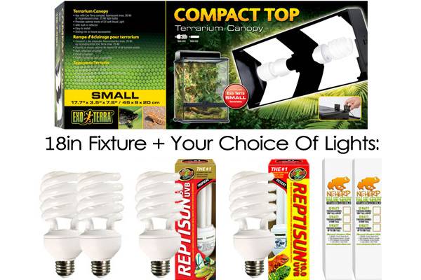 Plant Lights For Exo Terra Compact Top 18in For 20GL Terrarium
