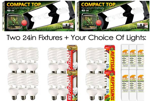 Plant Lights For Exo Terra Compact Top 48in For 20GL Terrarium