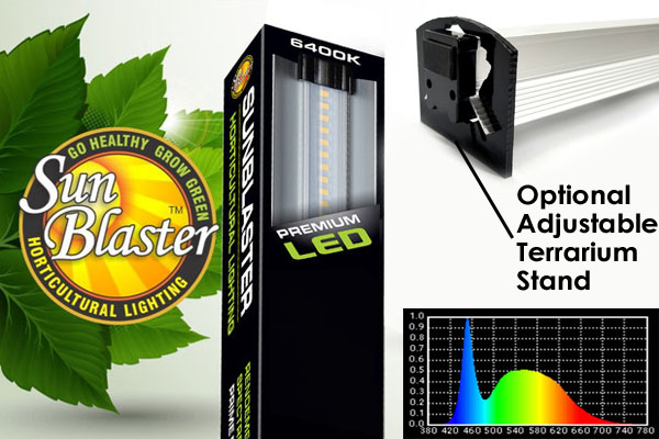 18in Sunblaster High PAR LED Light For 20GL Terrariums