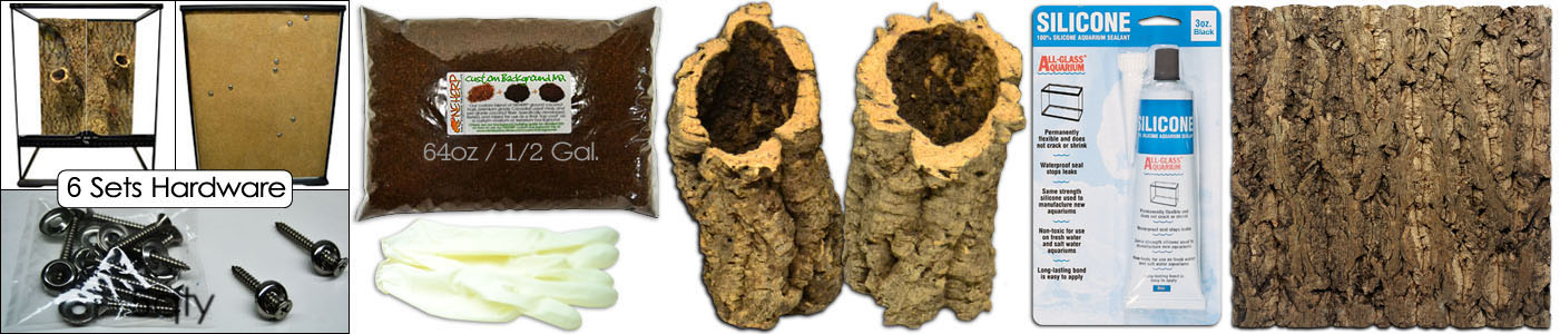 Heavy Duty Custom Terrarium Background Kit For 12x12x12