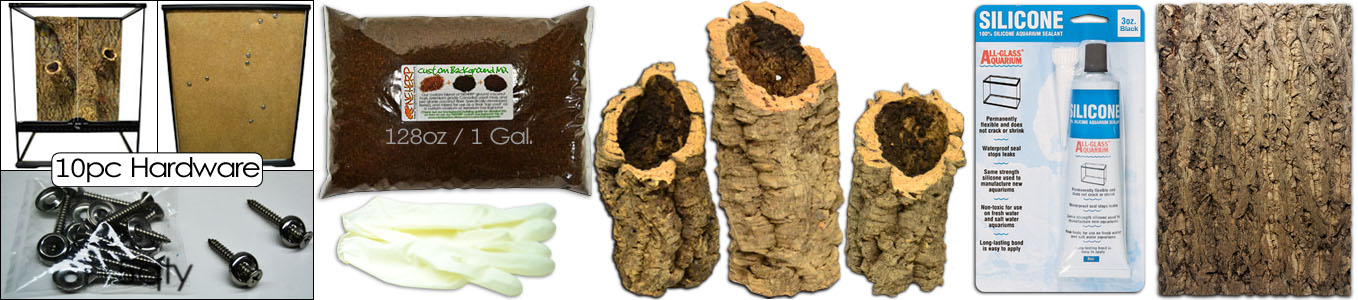 Heavy Duty Custom Terrarium Background Kit For 18x18x24