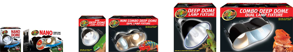 Zoo Med Nano and Deep Dome Fixtures