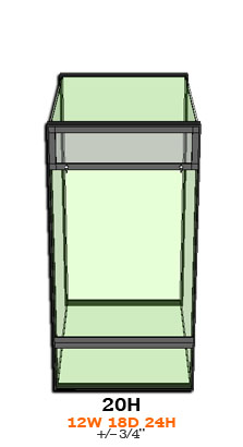 20GH Vertical Vivarium Parts