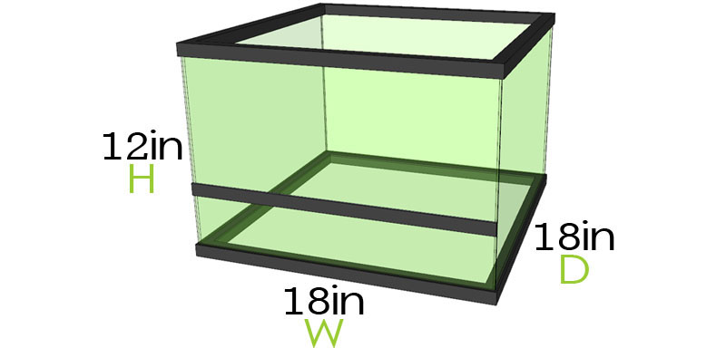 18x18x12 Terrarium Dimensions