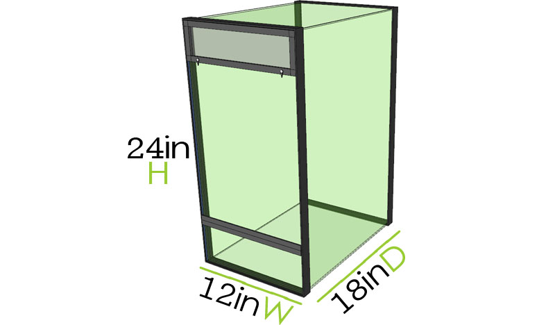 20G High Vertical Aquarium Dimensions